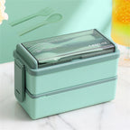 1400ml Double Layer Bento Box – Portable, Microwave Safe – Lunch for Kids, Adults