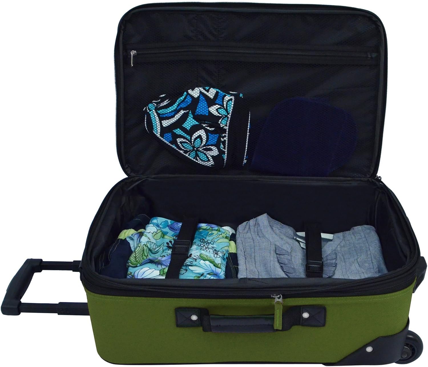 2-Piece Softside Carry-On Luggage Set with Expandable Design – Travel, Weekend Getaways