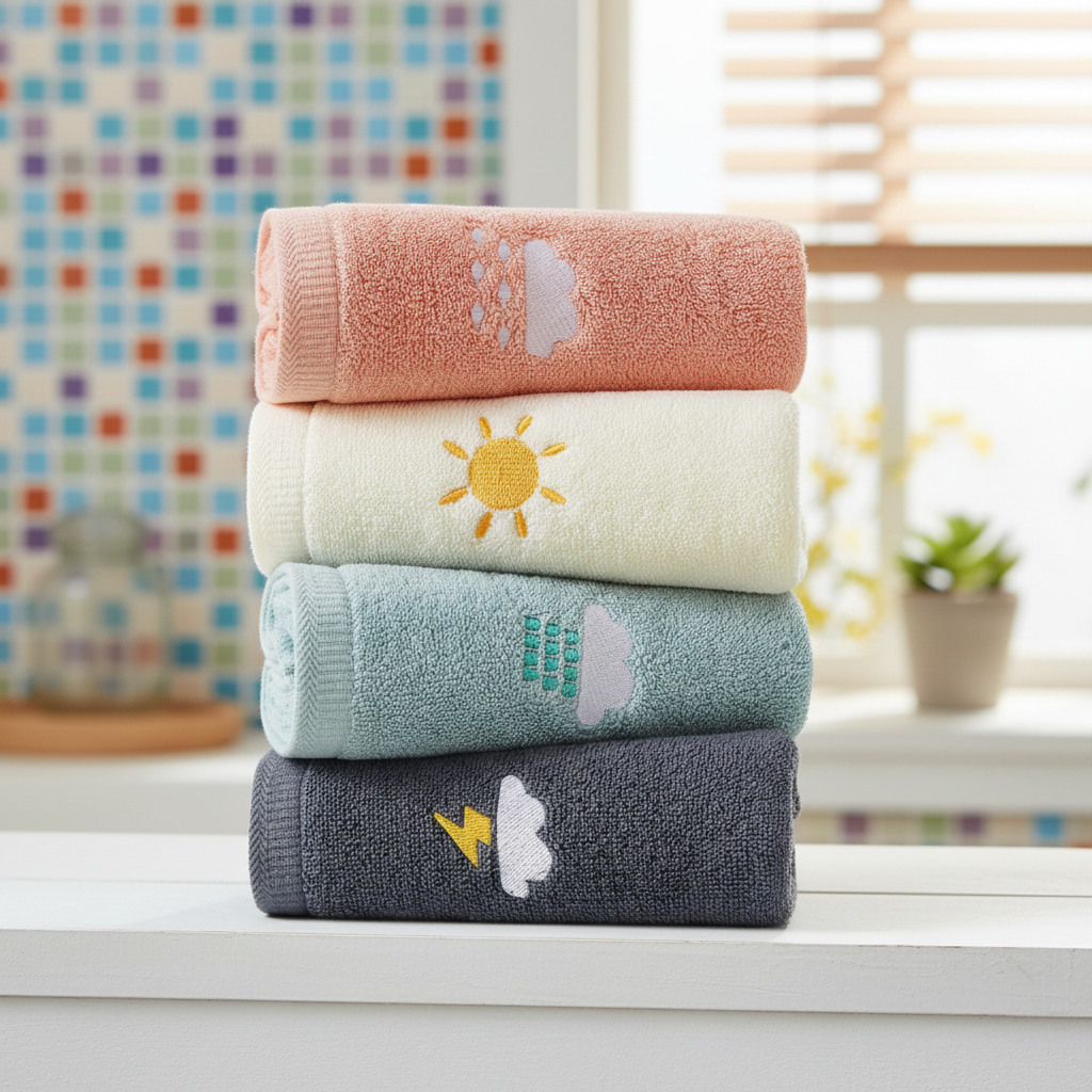 4-Piece Washcloth Set – Soft, Absorbent, Perfect for Bath Time, Baby Care