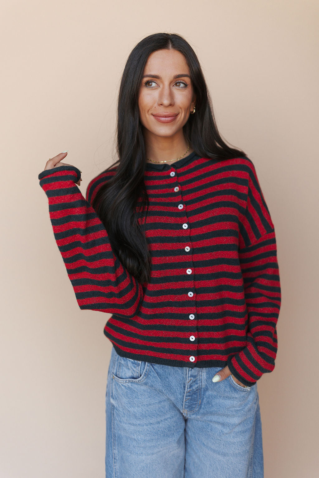 Cardigan Stripe Piper – Casual Wear, Everyday Style