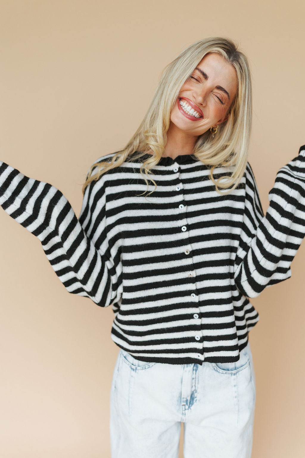 Cardigan Stripe Piper – Casual Wear, Everyday Style