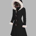 Fur-Trimmed Hooded Longline Coat – Casual Wear, Winter Fashion