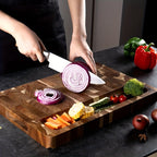 Acacia Wood Cutting Board | Durable End Grain – Kitchen, Dining