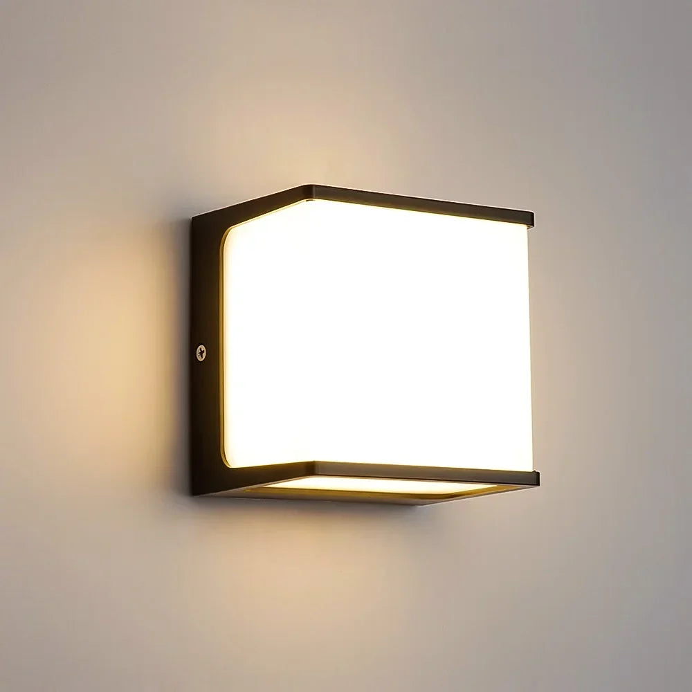 AeroCube Outdoor Wall Light | Modern Waterproof LED – Garden, Patio