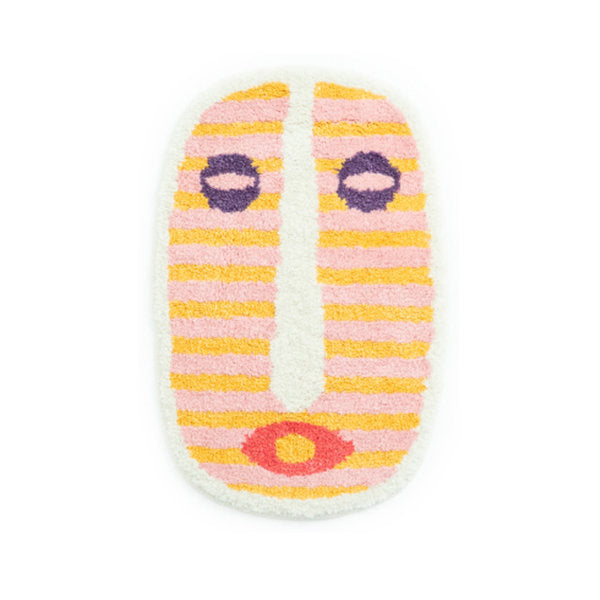 Bath Mat Abstract Face – Modern Decor, Bathroom Accessory, Home