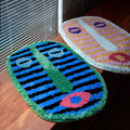 Bath Mat Abstract Face – Modern Decor, Bathroom Accessory, Home