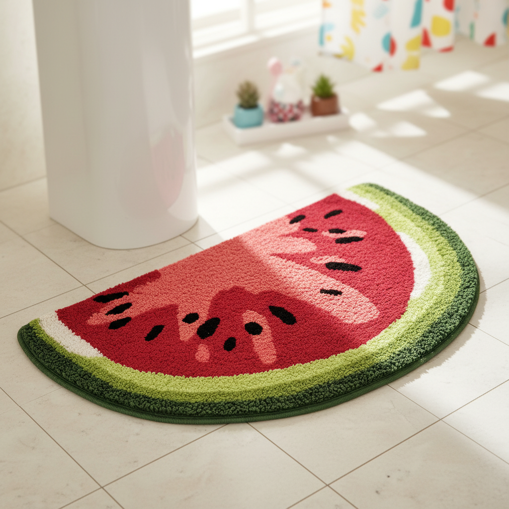 Bathroom Carpet – Soft Material, Stylish Design – Home Decor, Comfort