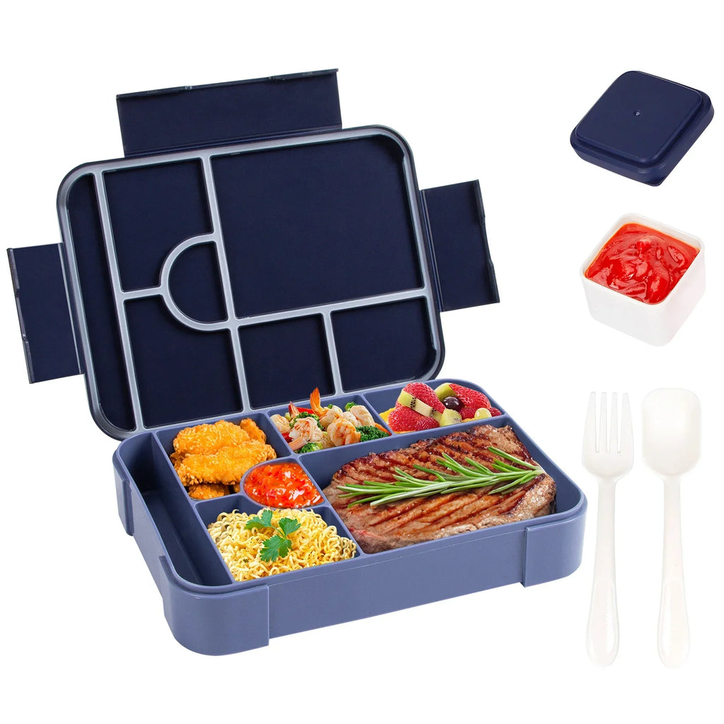 Bento Lunch Box 1330ml Leak-Proof – Microwave Safe, Portable for Work, School