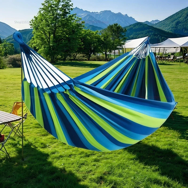 Canvas Hammock Double Swing Bed – Indoor Relaxation, Outdoor Camping