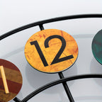 Colourful Metal Wall Clock | Retro Iron Design – Home Decor, Gift