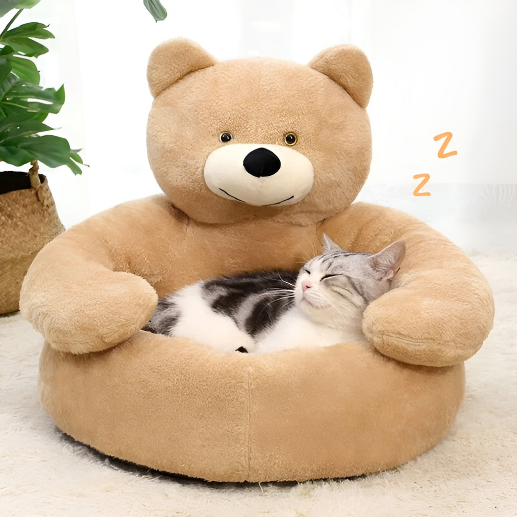 Comfortable Pet Bed – Cozy Material for Small Dogs, Cats – Relaxation, Home Comfort
