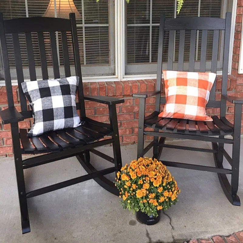 Cozy Cushion Cover in Checked Autumn Plaid – Home Decor, Gift