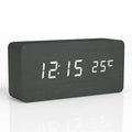 Digital Wooden Alarm Clock LED Display – Home Office, Gift