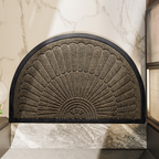 Door Mat Non-Slip Rubber Semi-Circular – Entryway, Home Decor