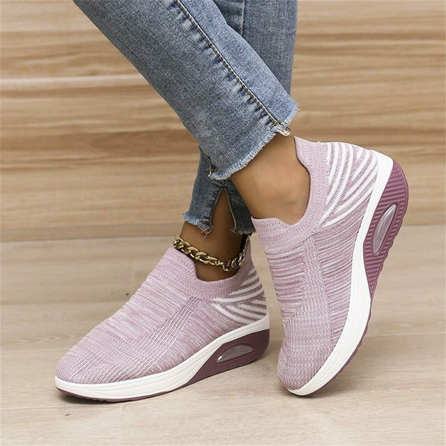 Ergonomische Mesh Sneakers mit Luftpolster für Damen – Alltag, Sport