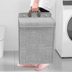 Foldable Laundry Basket | Wall-Mounted Hamper – Space-Saving, Home Organization