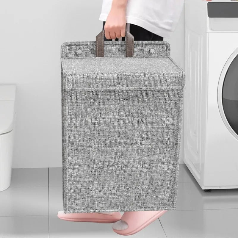 Foldable Laundry Basket | Wall-Mounted Hamper – Space-Saving, Home Organization