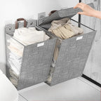Foldable Laundry Basket | Wall-Mounted Hamper – Space-Saving, Home Organization