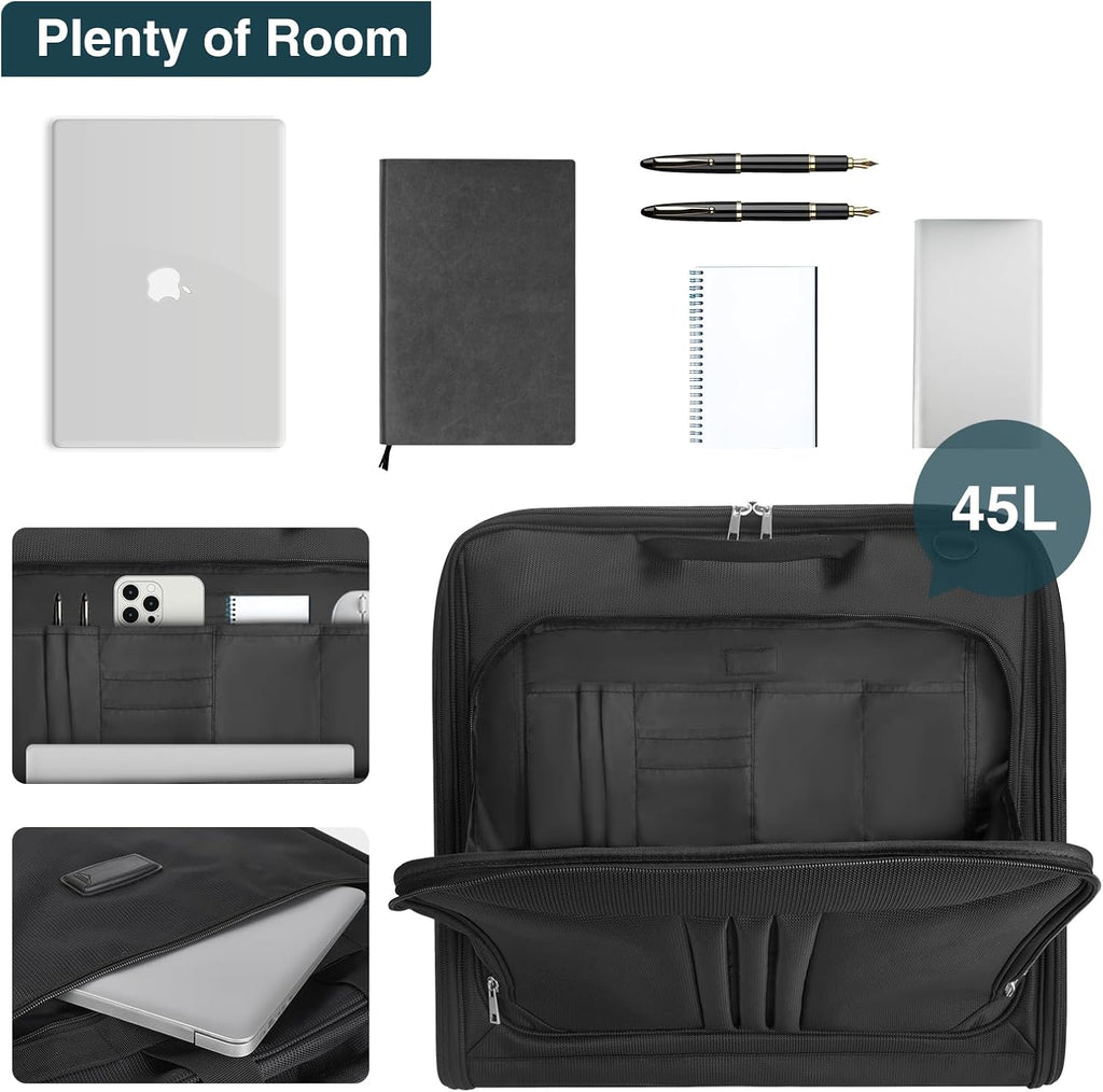 Foldable Waterproof Travel Garment Bag – Carry-On Suit Organiser with Strap, Ideal for Business Trips, Weekend Getaways