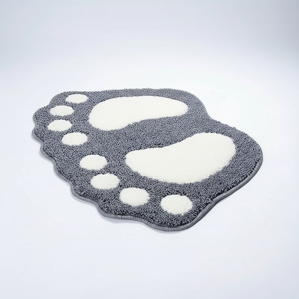 Foot-Shaped Bath Mat – Cozy, Comfortable for Bathroom, Home Decor