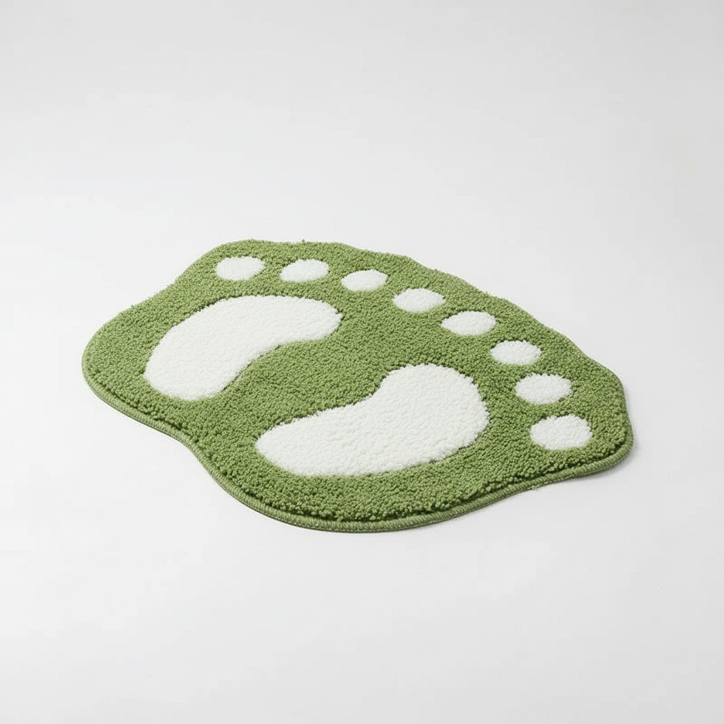 Foot-Shaped Bath Mat – Cozy, Comfortable for Bathroom, Home Decor