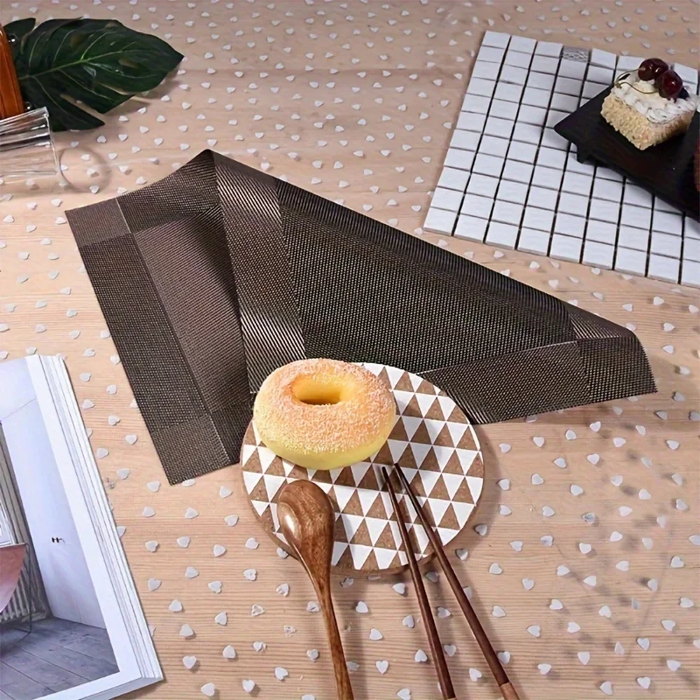 Heat-Resistant PVC Placemats | Washable Non-Slip Table Mats – Dining, Home