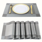 Heat-Resistant PVC Placemats | Washable Non-Slip Table Mats – Dining, Home