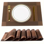 Heat-Resistant PVC Placemats | Washable Non-Slip Table Mats – Dining, Home