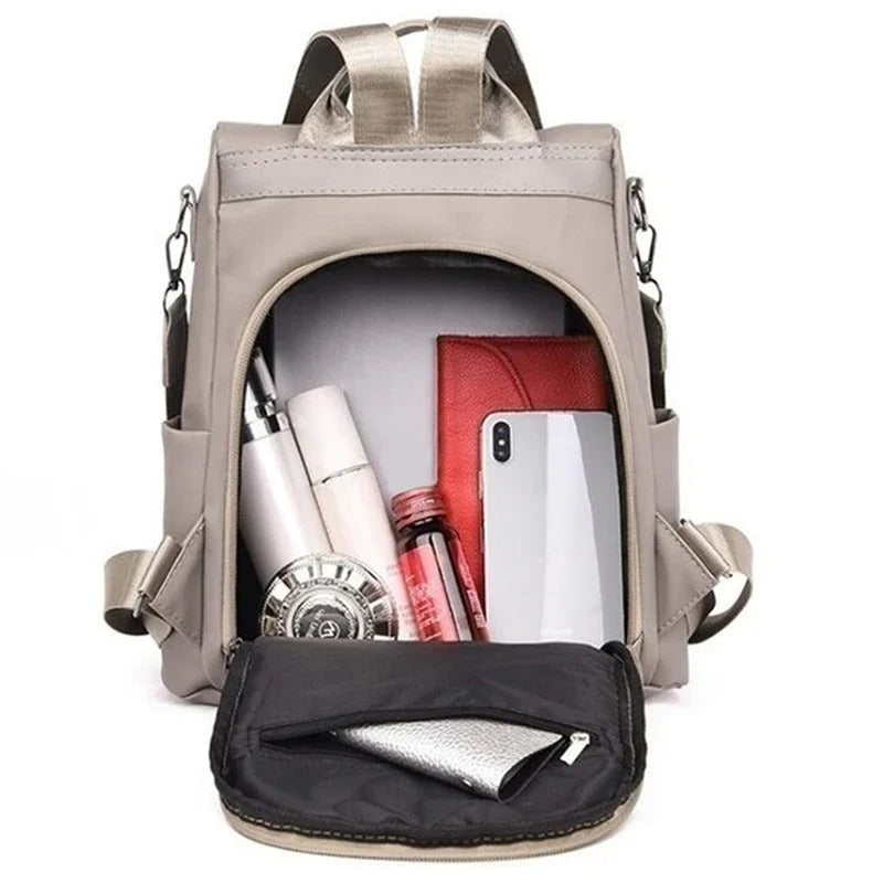Lightweight Water-Resistant Nylon Backpack for Women – Travel, Everyday Use