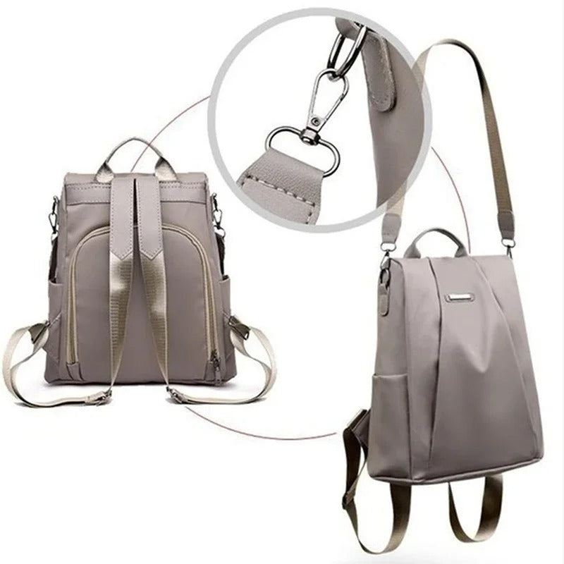 Lightweight Water-Resistant Nylon Backpack for Women – Travel, Everyday Use
