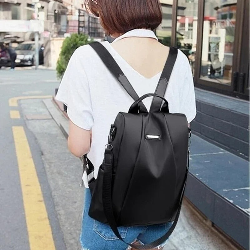 Lightweight Water-Resistant Nylon Backpack for Women – Travel, Everyday Use