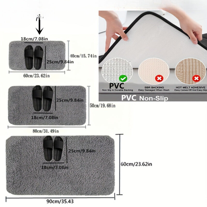 Luxury Bath Mat - Soft Material, Serenity Design – Bathroom, Home Decor