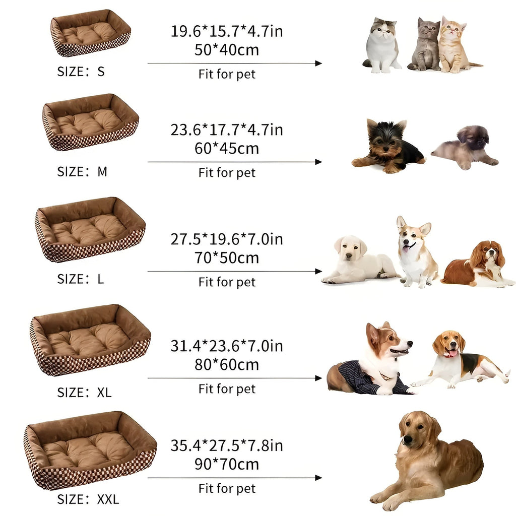 Luxury Orthopaedic Pet Bed – Comfortable for Small Dogs, Cats