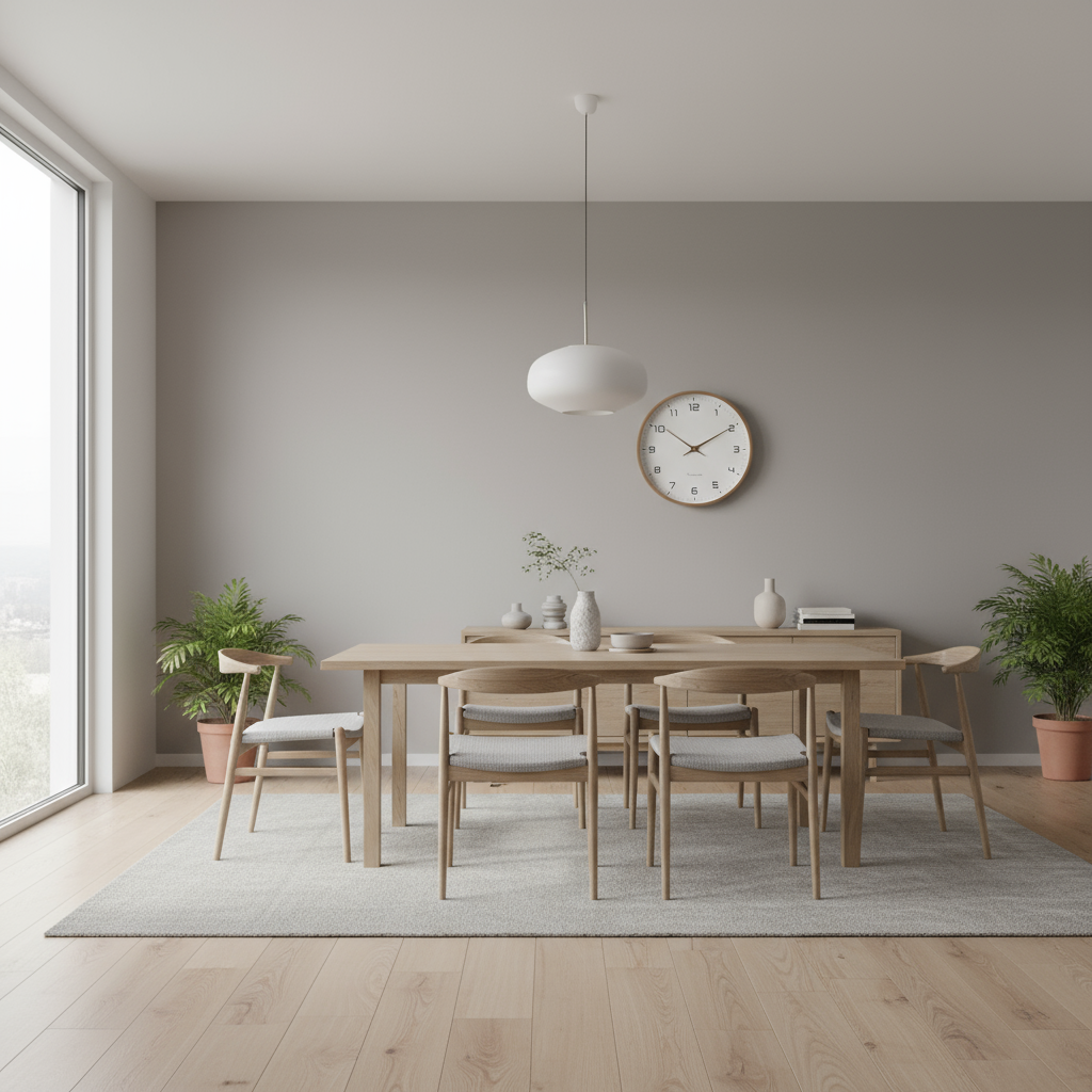 Nordic Wall Clock | Minimalist Wood Frame – Home Decor, Gift
