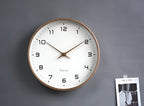 Nordic Wall Clock | Minimalist Wood Frame – Home Decor, Gift