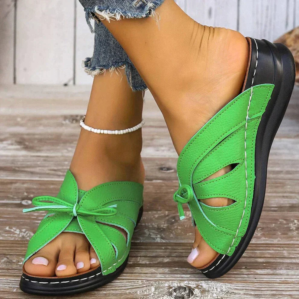 Orthopädische Wedge Sandalen mit gewölbtem Knoten – Komfort, Alltag