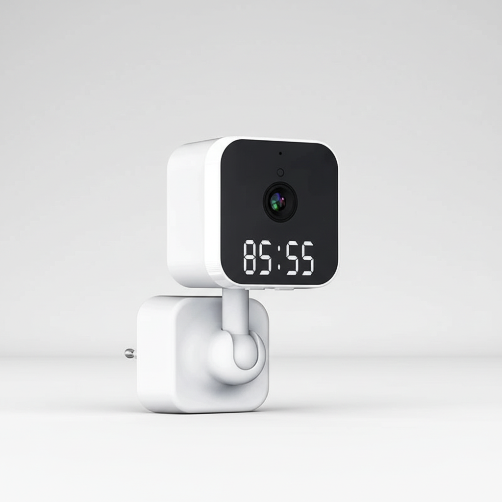 Pluggable Digital Clock Camera – Home Security, Surveillance