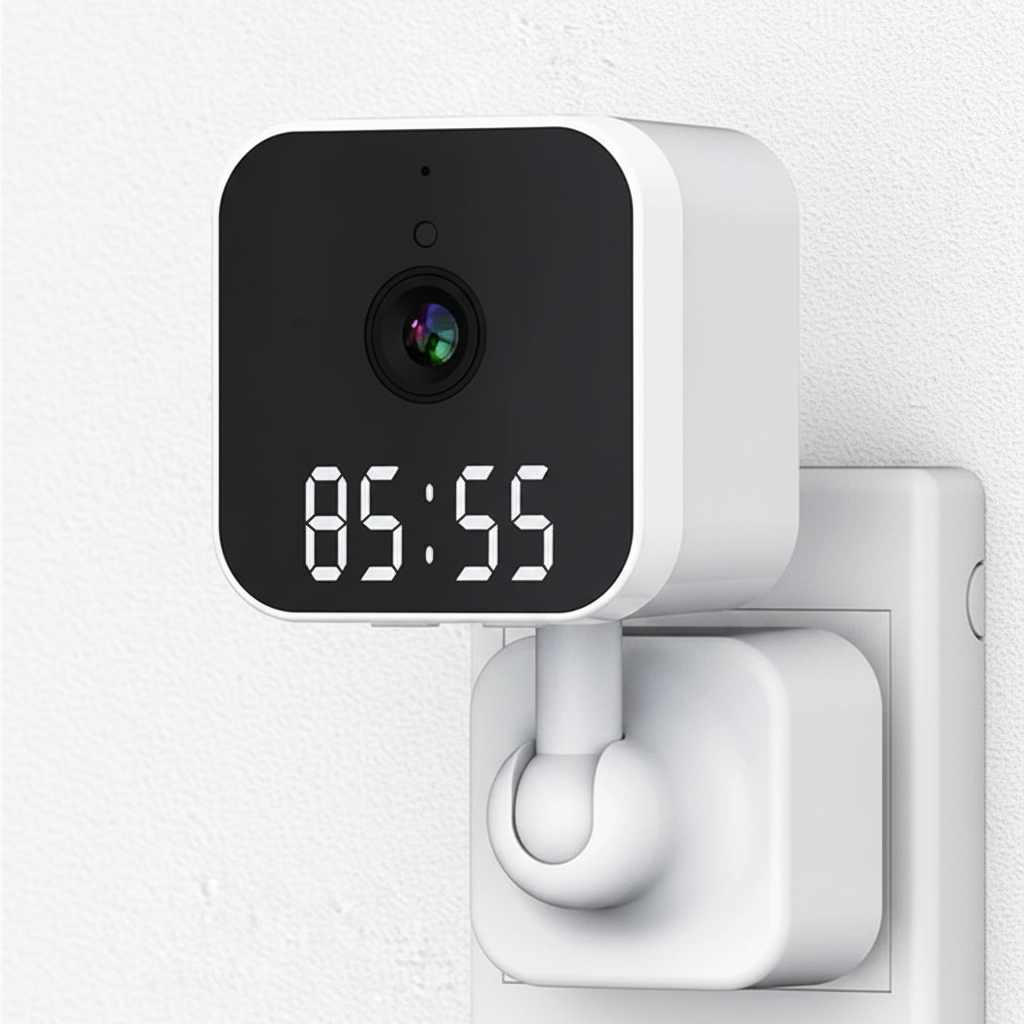 Pluggable Digital Clock Camera – Home Security, Surveillance