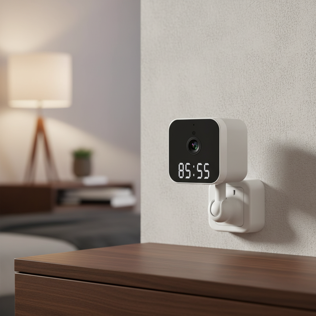 Pluggable Digital Clock Camera – Home Security, Surveillance