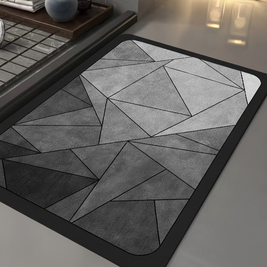 Rectangular Bathroom Mat - Quick-Dry Material – Home, Bathroom