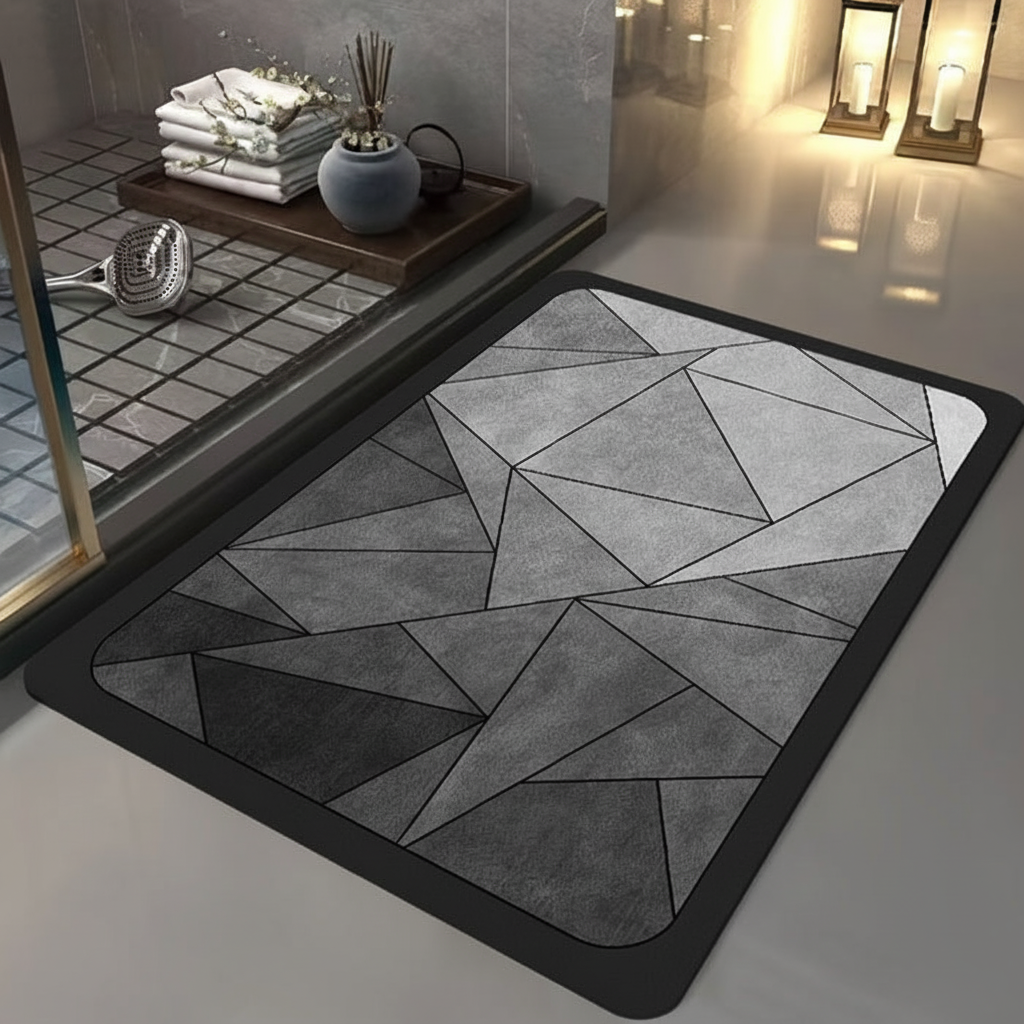 Rectangular Bathroom Mat - Quick-Dry Material – Home, Bathroom