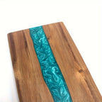 Resin River Cutting Board | Acacia Wood Charcuterie Board – Entertaining, Gift