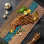 Resin River Cutting Board | Acacia Wood Charcuterie Board – Entertaining, Gift