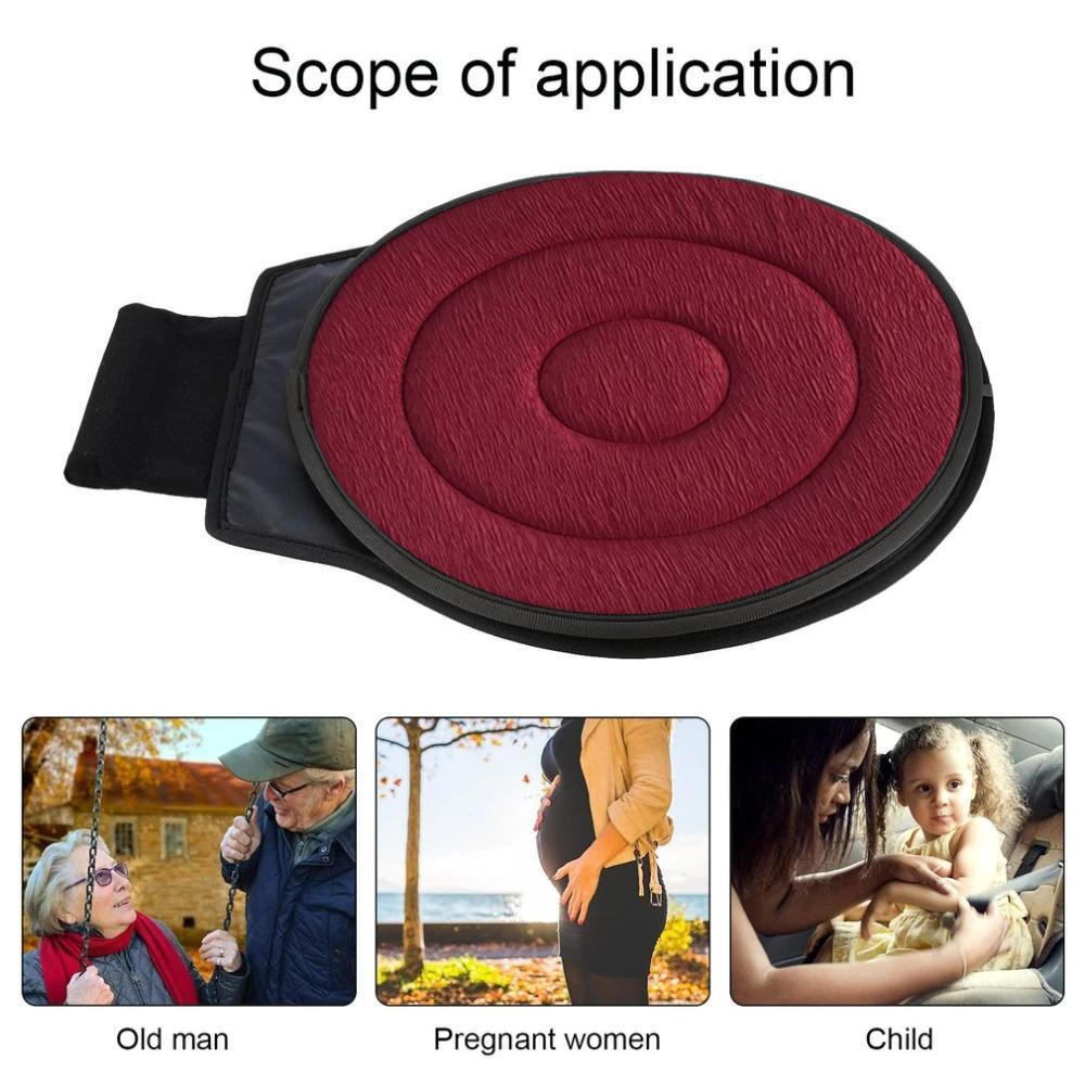 Rotatable Memory Seat Cushion with Anti-Slip Base – Comfort, Posture Support
