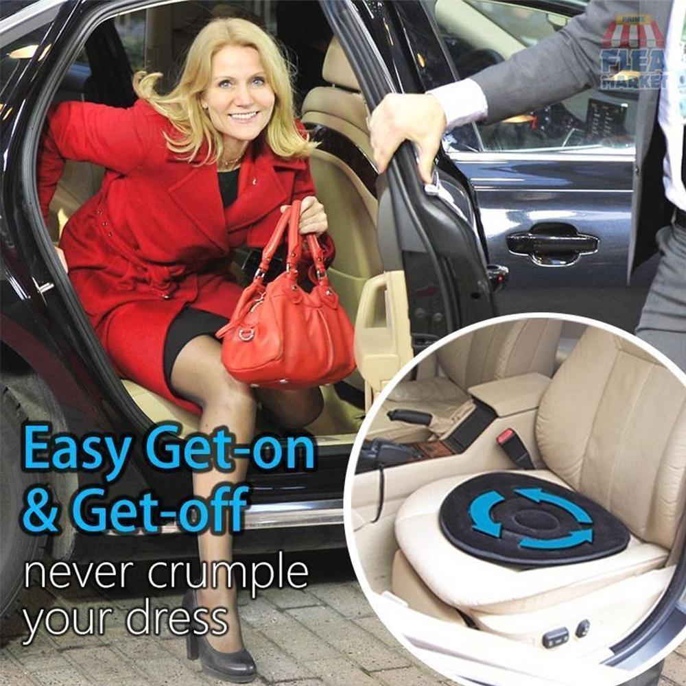 Rotatable Memory Seat Cushion with Anti-Slip Base – Comfort, Posture Support