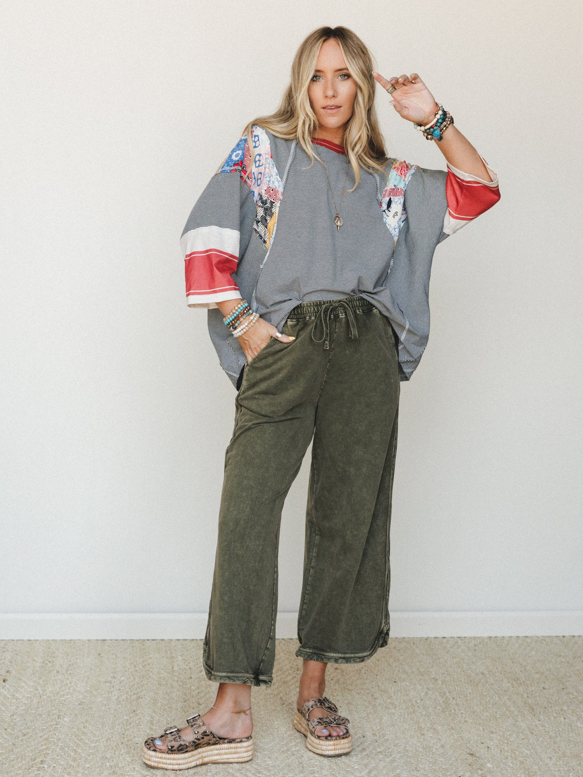 Cropped Wide Leg Pant – Olive, Comfy Fit, Casual Wear, Everyday Style