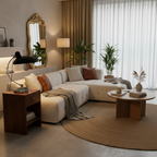 ScandiArc Table Lamp | Curved Metal Design – Home Office, Gift