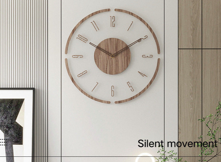 Scandinavian Style Wooden Wall Clock – Home Decor, Gift