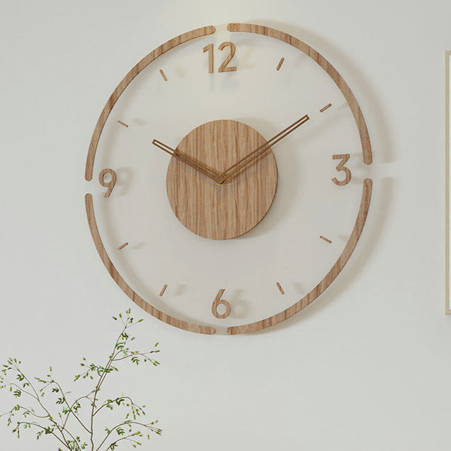 Scandinavian Style Wooden Wall Clock – Home Decor, Gift