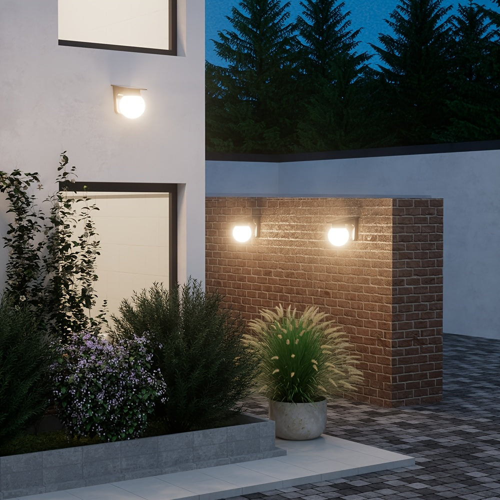 Solar Globe LED Wall Light | Smart Dimmable – Garden, Patio